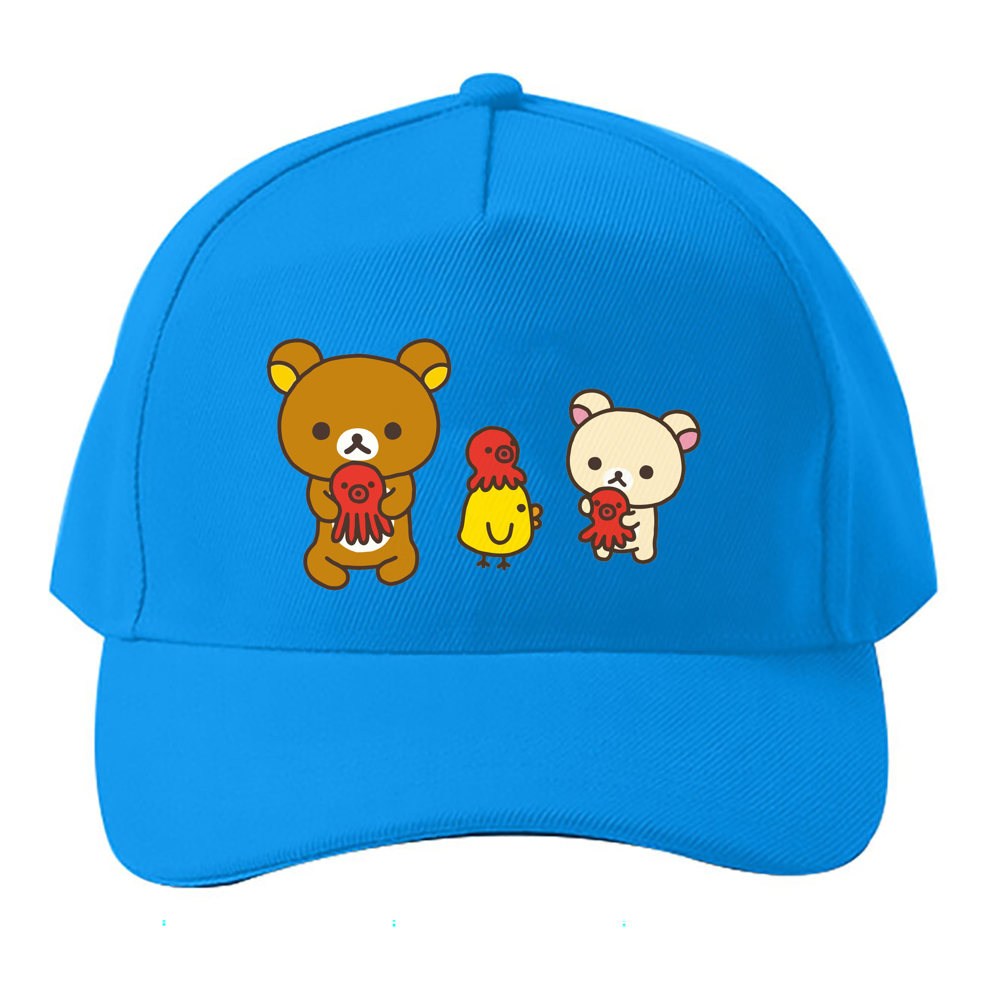 （画像用） リラックマ リラックマ キイロイトリ Rilakkuma Korilakkuma Kiiroitori ベースボールキャップ 綿100％ 男女兼用 帽子 スポーツ
